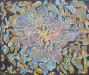 Title: "Nebula" dimensions: 60 in. X 72 in. Acrylic on canvas. Painted in 2017. Sold to a private collector, created on commission.